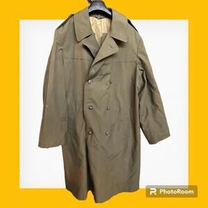 Vintage Czechoslovakian Border Guard Military Coat Jacket